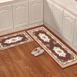 Carpets Factory Wholesale European Style Kitchen Floor Mat Set Non-slip Household Door Long Strip Carpet