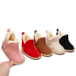 Boots 0-18M Fashion Winter Warm For Born Baby Girls Boys Casual Snow Shoes Non-slip Soft Sole Prewalker First Walkers