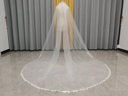 Fashion Veil Ribbon Edge Short Two Layer Bridal Veils With Comb High QualityCCW0014