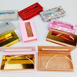 Magnetic Lashes Box with lash tray 3D Mink Eyelash False Eyelashes Packaging Case Empty Boxes 50 sets DHL