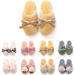 for Cheaper Winter Fur Slippers Women Pink Brown Black Grey Snow Slides Indoor House Fashion Outdoor Girls Ladies Furry Slipper Flats537 ry