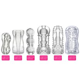 Transparent Silicone Masturbators Aeroplane Cup Penis Trainning Product Enhance Exercise Male Masturbation Cups Delay Device For Man Sexy Toys