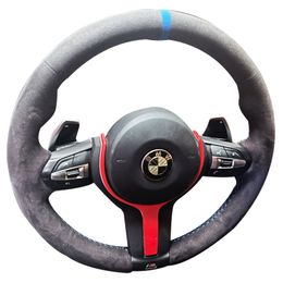 Hand Sewn Suede Steering Wheel Cover Is Suitable for BMW 1-series 2-Series 3-series 4-series X1x3 Anti Slip Interior