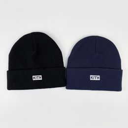 76G3 KITH Box Beanies Winter Hats For Women Men Autumn Docker Brimless Cap Ladies Accessories Skullcap Outdoor Luxury SkulliesZLPY{category}