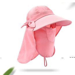 new Sunshade Hat Foldable Caps ultraviolet-proof Wide Brim Summer Speed Dry UV Sunscreen Hats Causal Travel Camping Woman Cap EWC7193
