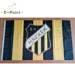 Sweden BK Hacken 3*5ft (90cm*150cm) Polyester flag Banner decoration flying home & garden flags Festive gifts