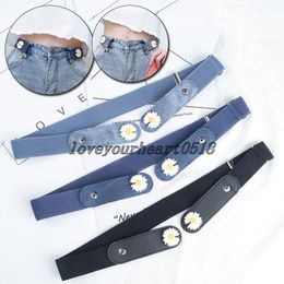 Buckle-Free Belts For Women Men Jeans Pants No Buckle Stretch Elastic Invisible Waist Belt Extensible No Hassle Belts