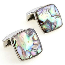 Cufflinks Retail Shell series male colorful pearl sallei square cufflinks nail sleeve 156152 + gift box