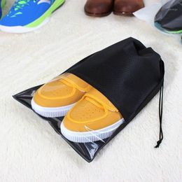 Storage Bags 32x44CM Waterproof Shoes Bag Pouch Travel Portable Tote Drawstring Cover Non-Woven Laundry Organizer Fabric