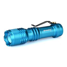 Downlights 6000LM LED Torch Q5 /14500 3 Modes ZOOMABLE Super Bright Outdoor Portable Flashlamp Light 1Pc