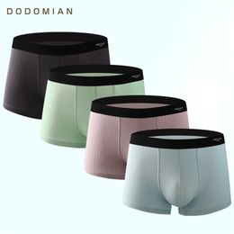 Luxury Male Panties Wide Waistband Boxer Nature Cotton Men Underwear Plus Size Cueca Boxer Shorts Homme 4pcs/lot 210730