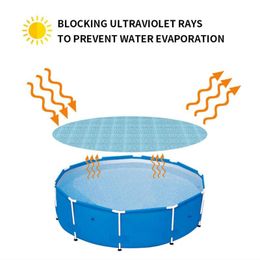 Shade Pool Solar Tarpaulin Cover Round Durable Heating Covering Film Used