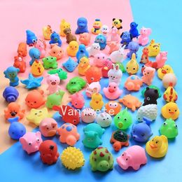 42 style Baby swimming bath Children cartoon animal toys small yellow duck animal kneading Vocalisation toy By sea T2I52465