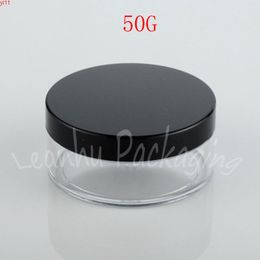 50G Transparent Empty Plastic Sifter Loose Powder Jar , 50CC Cosmetic Container Makeup Sub-bottling ( 30 PC/Lot )high qty