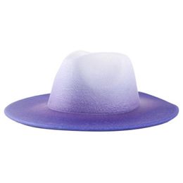 Wide Brim Hats Men's Hat Women's Cap Summer Fedoras Wool Felt Spring Beach Winter Black Sun Discoloration Fashion Solid