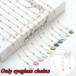 Glasses Chain Sunglasses Neck Straps Accessories Beaded Eyeglass Lanyard Holder Eyewear Retainer Butterfly Reading Glasses Chain