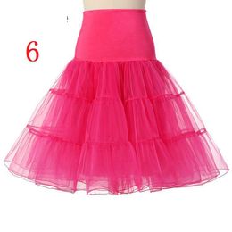 2021 newPuffy Short Organza Halloween Women Crinoline Vintage Bridal Petticoat for Wedding Evening Cosplay Underskirt Rockabilly Tutu