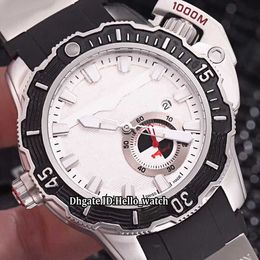 watches men luxury brand 46mm Date Marine Diver 3203-500LE-3/93-HAMMER White Dial Automatic Mens Watch Steel Case Rubber Strap Sport High Quality