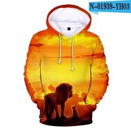 lion king sweatshirt Canada - Women's Hoodies & Sweatshirts Fall winter hoodie lion king hoodies in adult male child size streetwear pullovers children clothes FNME