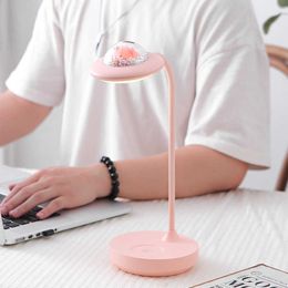 Cute Pet Space Touch Small Night Lamp USB Charging The Third Gear Dimming Student Dormitory Bedside Table Lamp Gift Moon Lamp Y0910