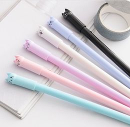 Cute Cat Gel Black Ink Pens 0.5mm Roller Ball Neutral Office School Supplies