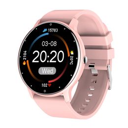 Smarta armbandsklockor för Android iOS ZL02D Stylish Fiess Tracker Silicone Strap Heart Rit Sport Smartwatch With Retail Box