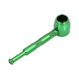 Metal Smoking Pipe 100 MM With Bowl Aluminium Alloy Tobacco Hand Spoon Mini Style Smoke Water Bong Accessories