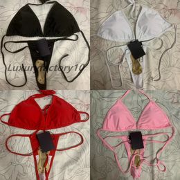 Bikini Set Swimsuit' Thong Biquini Bikinis Sexy Two Pieces Swimsuit Beach Wear With Tags Biquinis Female