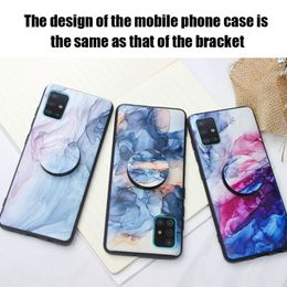 Cell Phone Screen Protectors Hand drawn ink Phone Case With Holder For Huawei P20 P30 LIte P20 P30 P40 Pro Mate 20