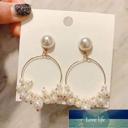 New Fashion Jewellery Temperament Wild Oorbellen Simulation Pearl Ring Earrings Brincos Pendientes Earrings For Women Factory price expert design Quality Latest