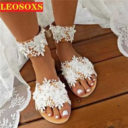 Women's Sandals Summer Ladies' Slipper New White Wedding Shoes Feet Naked Decoration Fashion Women's Sandals Party Shoes Y0721