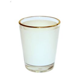 1.5oz Sublimation Shot Glass Thermal Transfer Drinking Cup Drinkware Heat Printing Wine Glass Wholesale A02