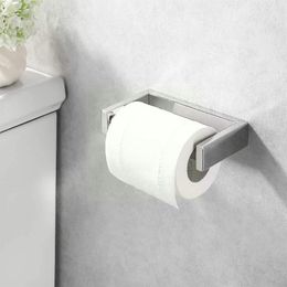 metal toilet paper holder NZ - Toilet Paper Holders Stainless Steel Wall Roll Holder Tissue Metal Towel Rack Spring Bathroom Kitchen Easy Install Accessory To Hol F6N5