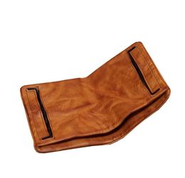 wallets clips UK - Wallets Original Handmade Wrinkle Wallet Leather Genuine Cow Skin Vertical Men's Bag Retro Money Clips Luxury Short Billfold Purse Lady