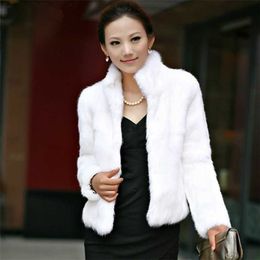 Women's Faux Fur Coat Fluffy Plush Coats Autumn And Winter Ladies Long Sleeve Special Woman Clothing Overcoat Female 211130