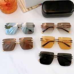 21SS latest fashion sunglasses BPS108A mens frameless K gold plating glasses. Men must have a calm atmosphere Top quality transportation with mirror box
