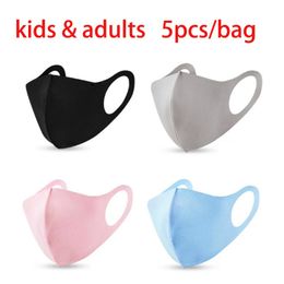 5pcs/bag Dhl 5 Colours Washable Protective Face Mask Anti Dust Fog Mouth Philtre Masks Dust-proof Breathable Prevent Droplets Boom2015