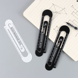 1pc 12cm15cm High Quality Steel Ruler Metal Ruler Metal Bookmarks School Supplies Drawing Supplies 1pc jllGeY 4583 Q2