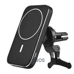 15W Magnetic Wireless Car Charger Mount For iPhone 12 Pro Max Mini for Fast Charging Air Vent Phone Holder Stand Charger