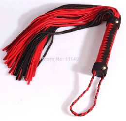 NXY Adult toys 2 in 1 spanking 60cm+30cm suede leather flogger, handmade lashing Horse whip, flirting sexy leather lash Knout sex toys 1202