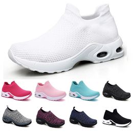 fashion Men Running Shoes type47 White Black Pink Laceless Breathable Comfortable Mens Trainers Canvas Shoe Sports Sneakers Runners 35-42