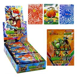 240pcs/set Big Wave Beach Cards Platinum Collect Card Pea Shooter Sunflower Trade Card Kid Toy Y1212