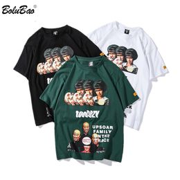 BOLUBAO Fashion Brand Men's T-Shirts Summer Male Street Clothing T Shirt Men Hip Hop Loose Printing Tee Shirt Tops 210518