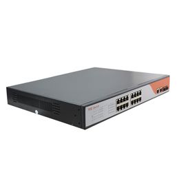-Anddear-H77 250W Power intégré 16 + 2 Commutateur Gigabit Poe 1000mbps RJ45 / SFP pour la surveillance de la sécurité CCTV SURVEILLANCE ONVIF NVR Caméras IP