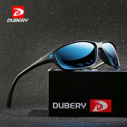 2020 DUBERY Polarised Sunglasses Men Super Light Eyeglasses Frame Outdoor Travel Male UV400 Lens Goggles
