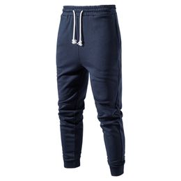 Algodão Correndo Calças Esporte Homens Sólida Cor Streetwear Gym S Câmbias Sweatpants para Spring Fitness Masculino Calças 210715