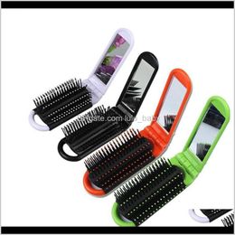 Brush Professional Hairbrush Women Portable Pocket Travel Mas Folding Salon Styling Tool Rkgsw Brushes Wxbzm