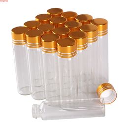wholesale 100 pieces 6ml 16*60mm Glass Bottles with Golden Caps Mini Tiny Jars Vialsgoods