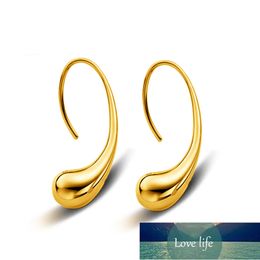 Waterdrop Stud Simple Smooth Earring for Women Gold Colour ear Jewellery Drop Shipping Factory price expert design Quality Latest Style Original Status