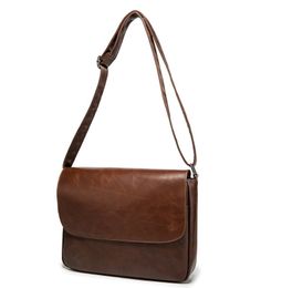 Designer Handbags Men's Laptop Bag Male PU Leather Messenger Men Travel SchoolBag Shoulder Bags